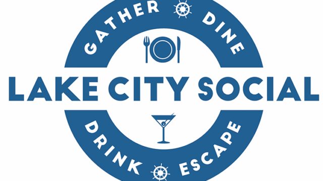Logo for Lake City Social featuring dining and social elements.