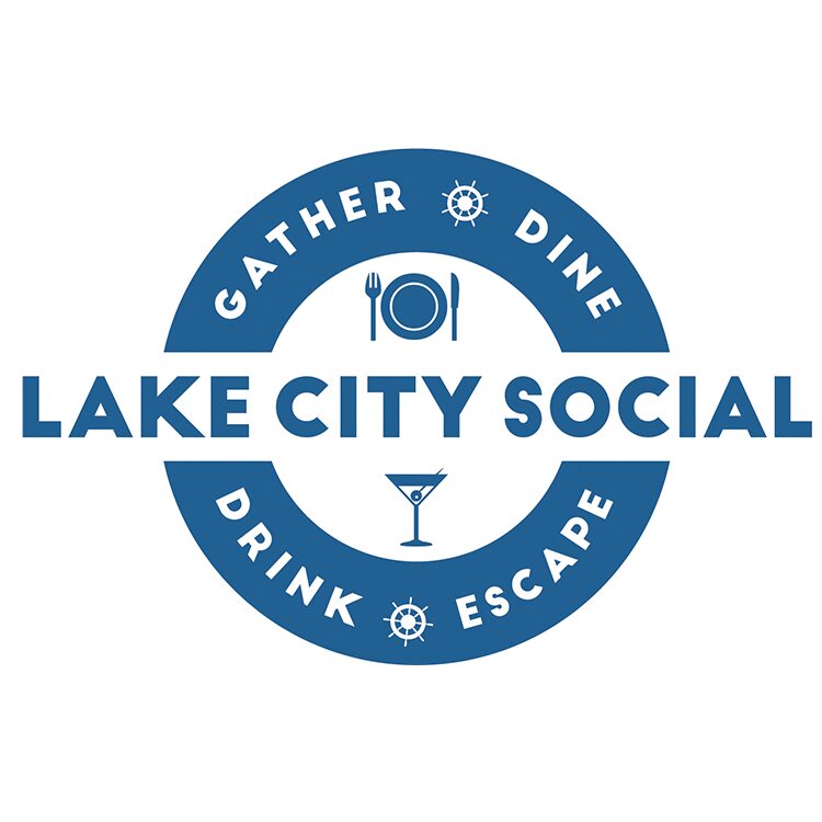 Logo for Lake City Social featuring dining and social elements.